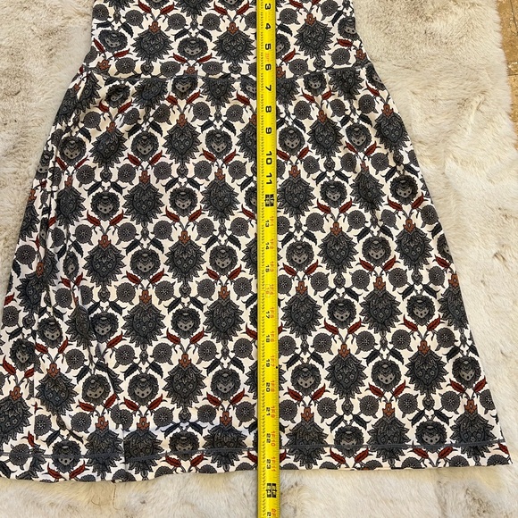 MAX STUDIO skirt printed foldover waistband a-line stretch - Picture 6 of 13